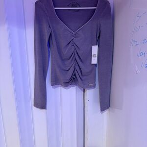 BDG Women's Purple Ruched Top